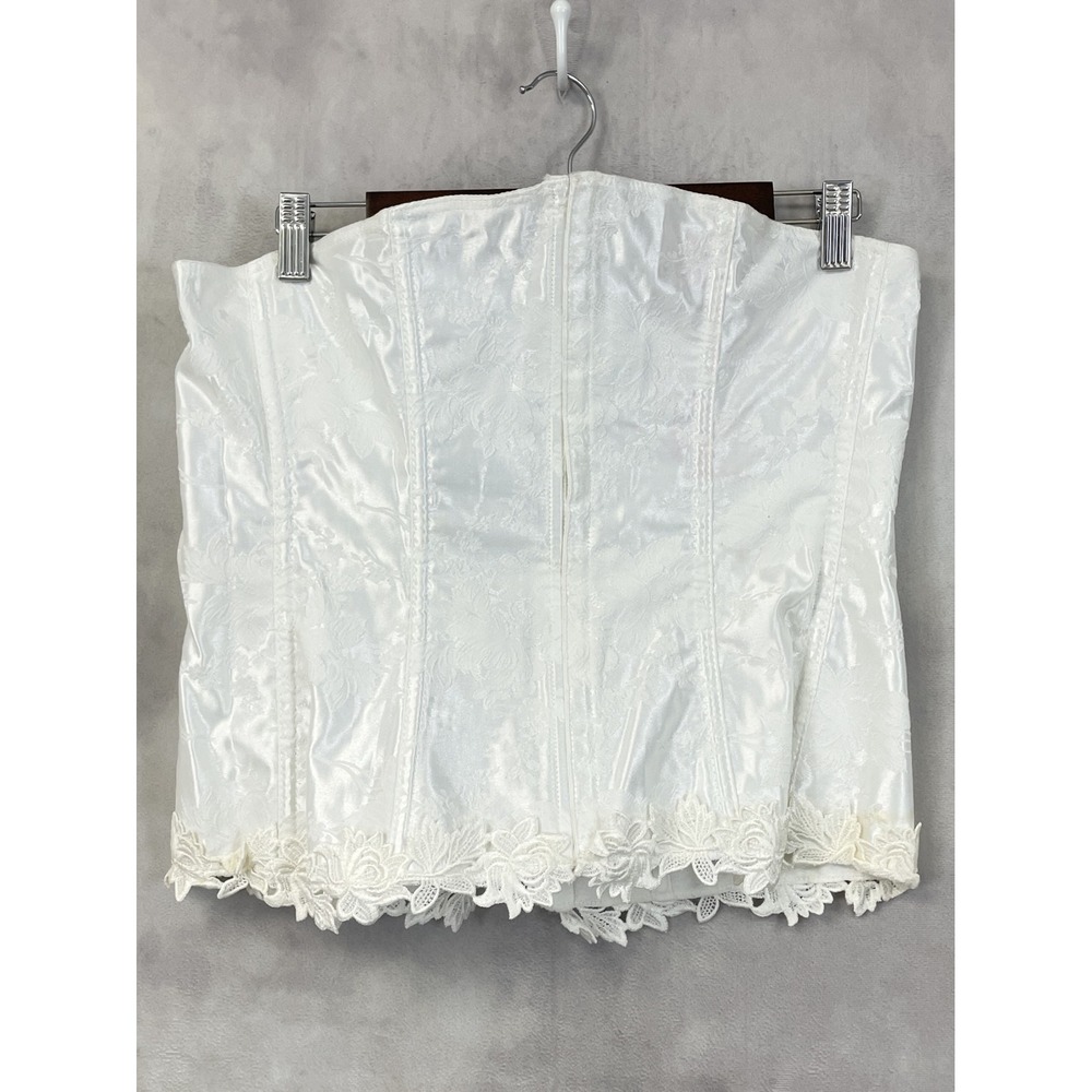 Vintage Empire Intimates‎ Corset Top Women 44 Floral Jacquard Regency Coquette
